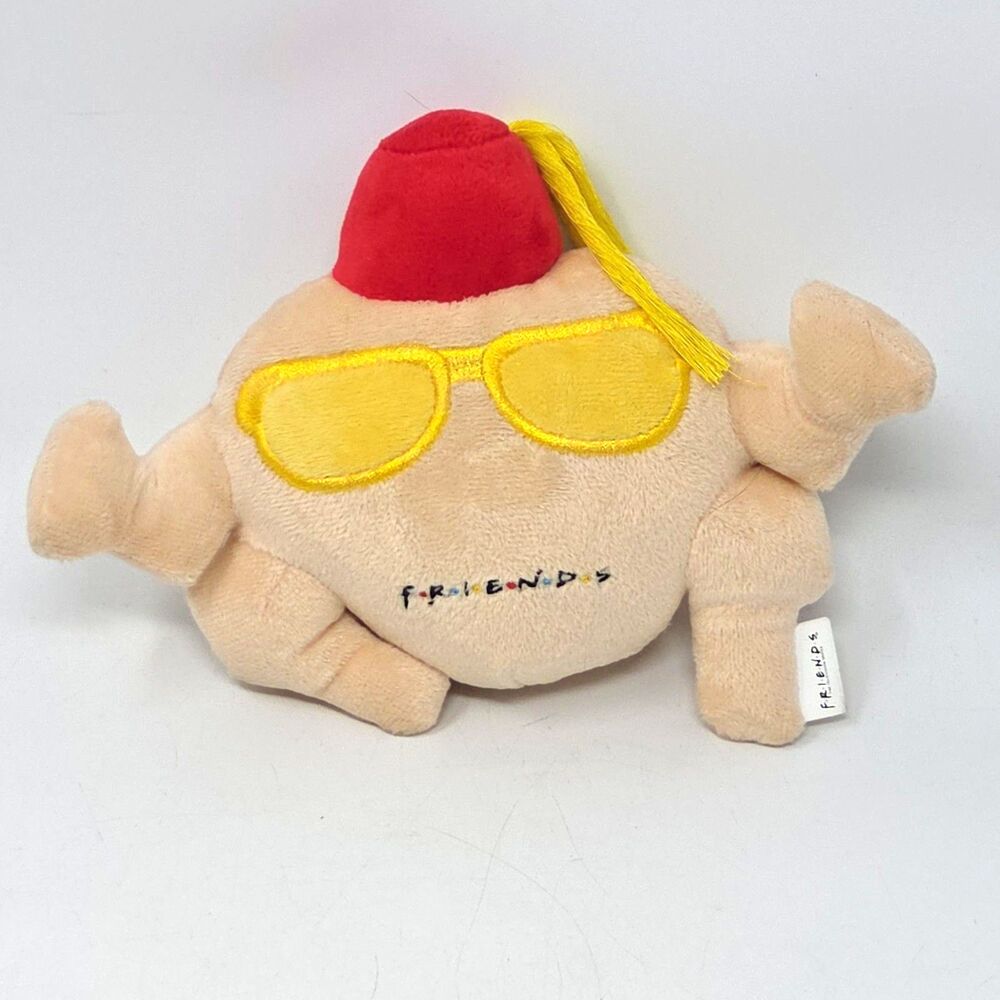 FRIENDS TV Show- Monica Turkey Hat Thanksgiving Squeak Stuffed Pet Toy